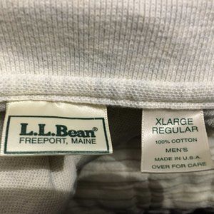 Vintage LL Bean Pullover 1/4 Button Collard 100% Cotton Men’s XL Made in USA